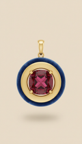 Velvet Halo Pendant with Diamond Accent