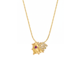 Initial Rein Heart Necklace